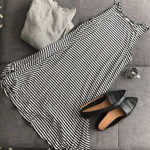 NWT Sleeveless Stripe Swing Dress